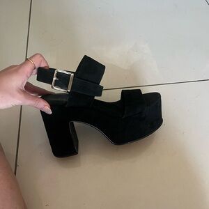 Jeffrey Campbell Black Platform Sandals